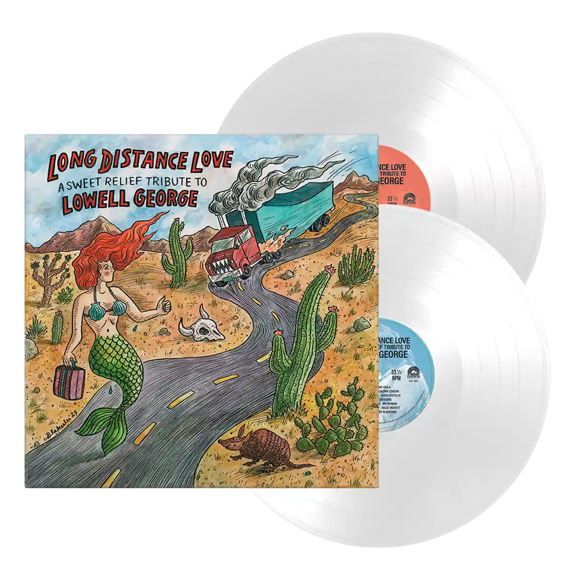 Sweet Relief album cover honoring Lowell George with contributions from Elvis Costello, Ben Harper, and more