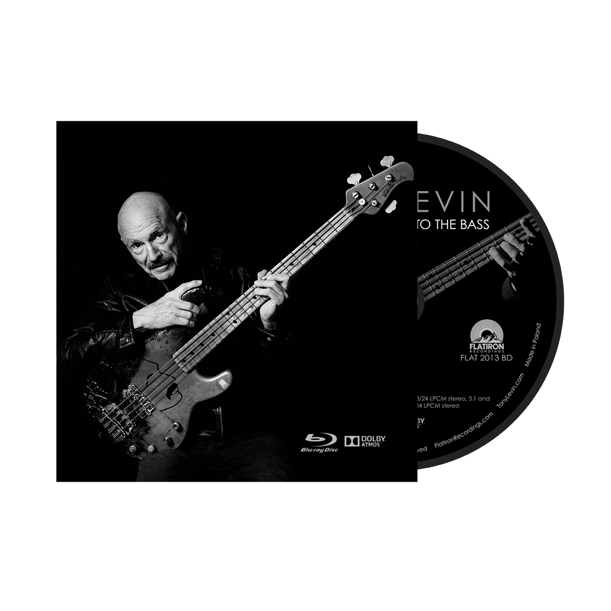 Tony Levin's new solo album cover featuring themes from his legendary career with Peter Gabriel and King Crimson.