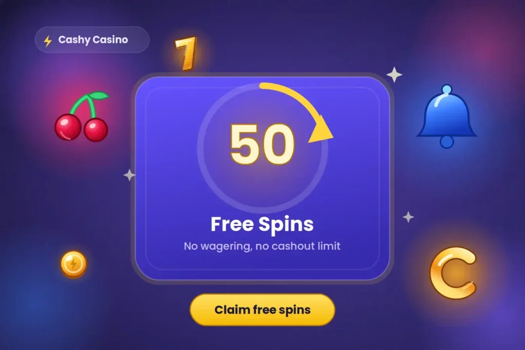 cashy free spins bonus